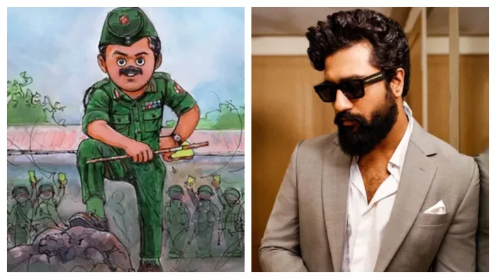 Vicky Kaushal as Sam Bahadur in Amul Print Advertisment