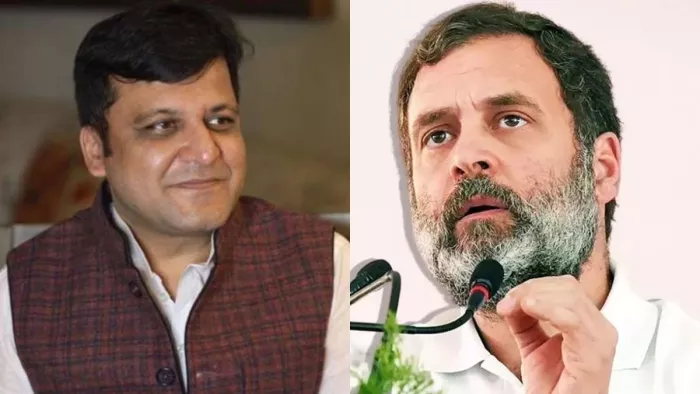 यूपी के आबकारी मंत्री नितिन अग्रवाल, लोकसभा में नेता प्रतिपक्ष राहुल गांधी।- फाइल फोटो
