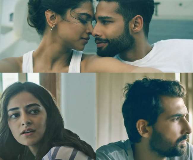 deepika padukone siddhant chaturvedi intense romantic chemistry on gehraiyaan new posters film release pushed to february