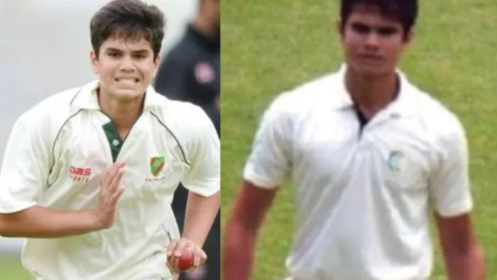 Ranji Trophy 2022-23, arjun tendulkar Goa vs Kerala (photo-design)