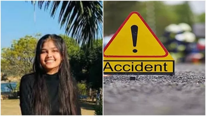 सड़क दुर्घटना में एक बाइक और ट्रक की हुई टक्कर, छात्रा की मौके पर मौत।