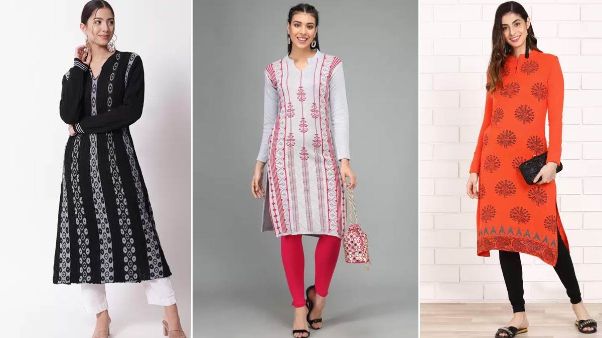 Hang N Hold Jacquard Woolen Kurti for Women - Stylish, Warm, Elegant,  Versatile, and Comfortable at Rs 800 | Ladies Kurti in Ludhiana | ID:  2852610640955