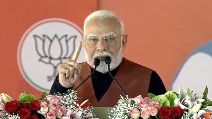 रोहिणी के जापानी पार्क में पीएम मोदी की रैली।
