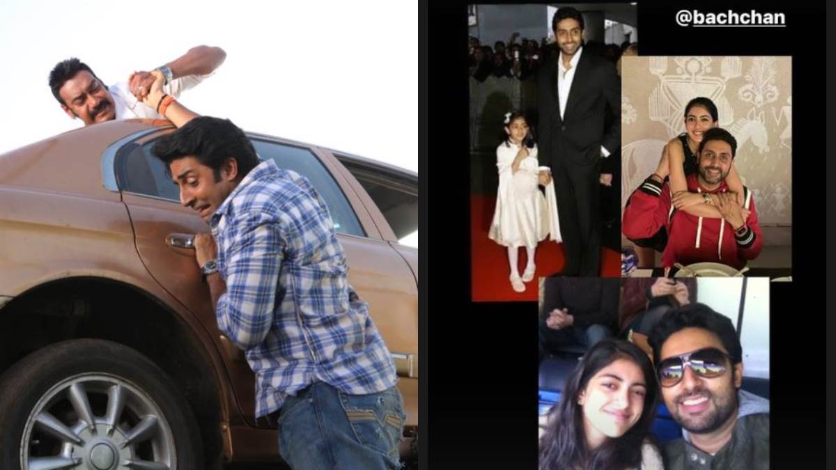 ajay devgan shared a throwback picture and wished abhishek bachchan on his birthday navya congratulated like this