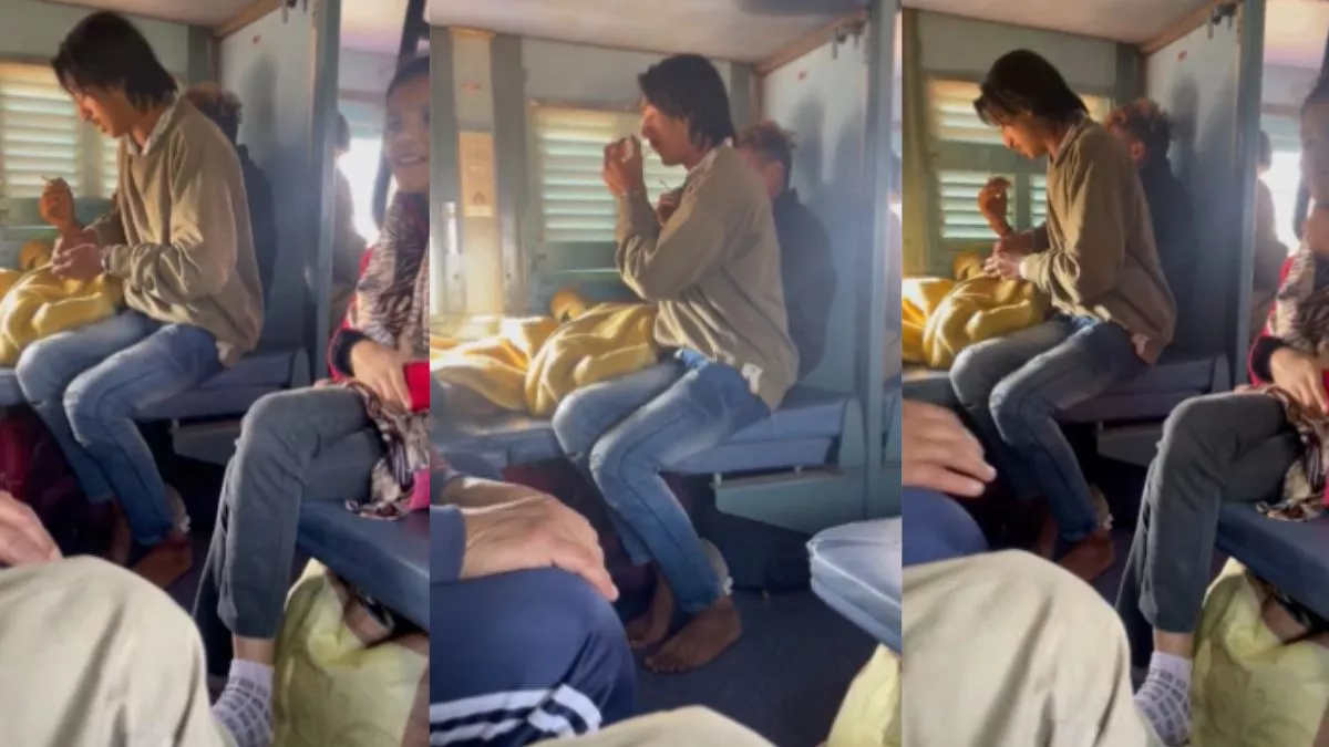 चलती ट्रेन में बच्चों सहित अन्य यात्रियों के सामने धूम्रपान करते दो युवकों का वीडियो वायरल, रेलवे ने दिया जवाब