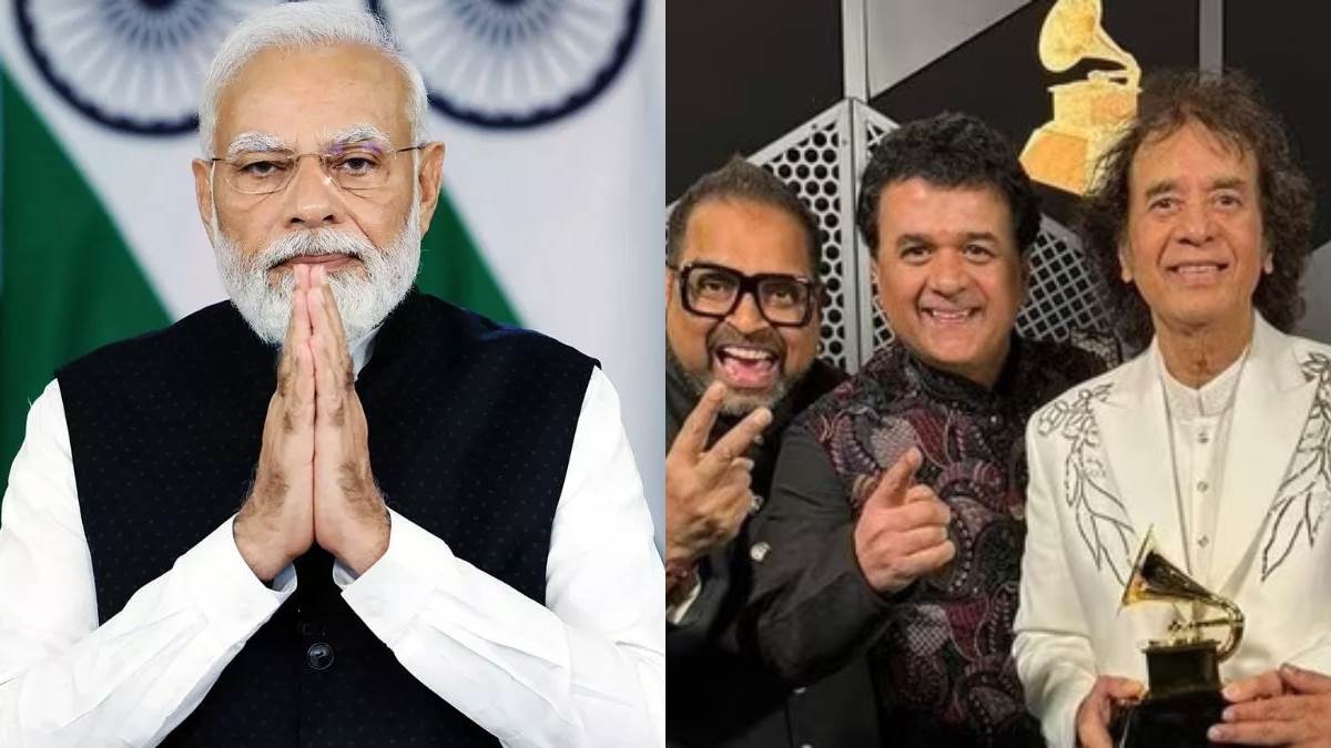Grammy 2024 Winners 'भारत को गर्व है', जाकिर हुसैनशंकर महादेवन की