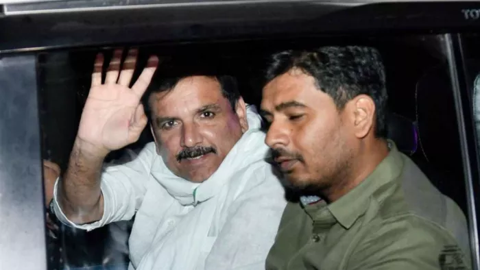 AAP नेता संजय सिंह को झटका, राज्यसभा सदस्य के तौर पर आज नहीं ले सकेंगे शपथ (Photo- ANI)