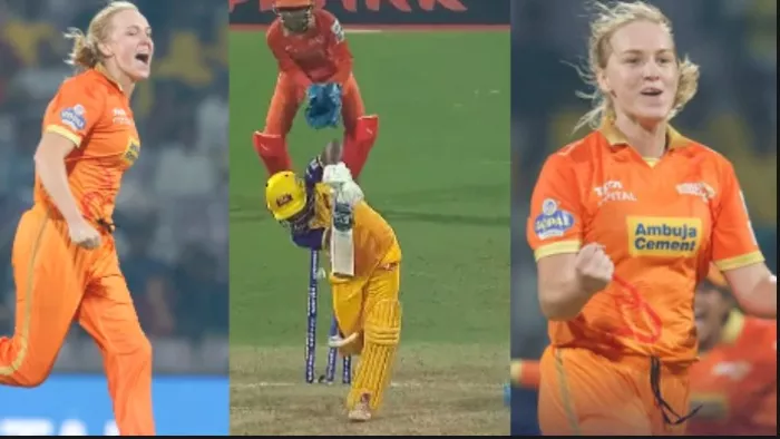 Kim Garth Took 5 Wickets UP warriors vs Gujarat Giants।