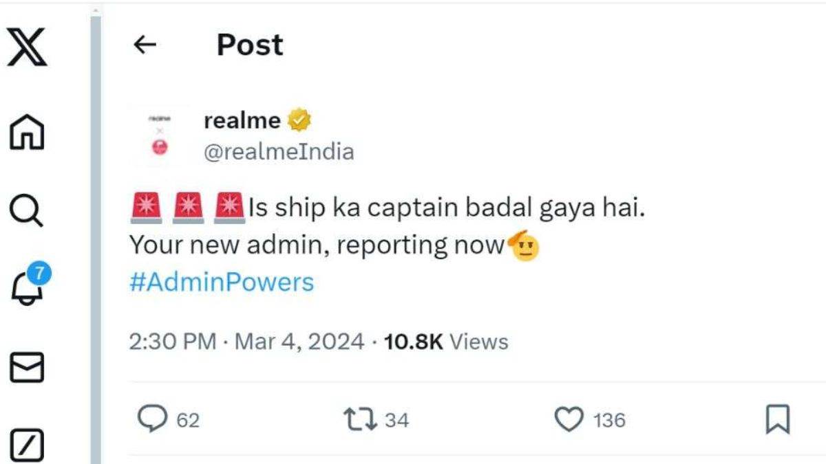 realme india x account hacked funny tweets made here what happened