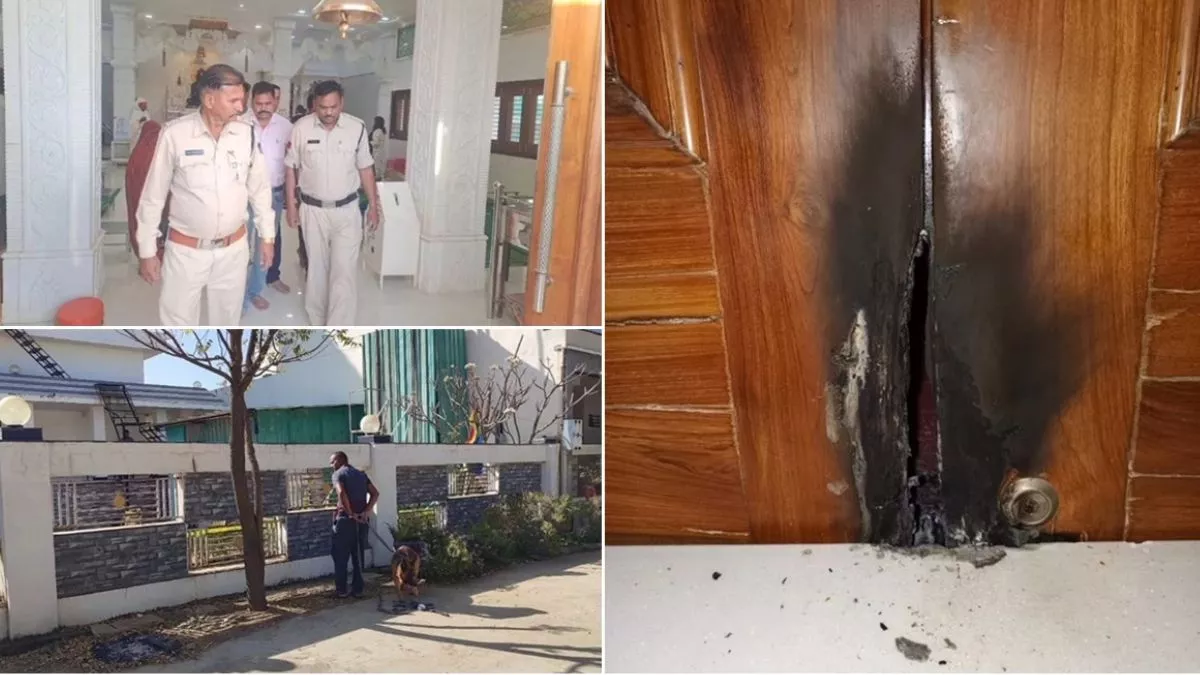 जैन मंदिर में चोरी की फिराक में घुसे बदमाश, दरवाजा नहीं खुला तो लगा दी आग; जांच में जुटी पुलिस