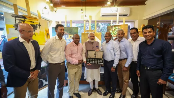 दो दिनों की राजकीय यात्रा पर श्रीलंका पहुंचे हैं पीएम मोदी। (फोटो सोर्स-X/narendramodi)