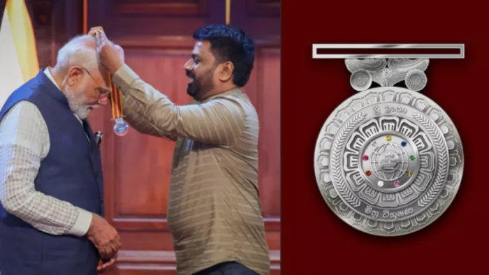 पीएम मोदी को श्रीलंका में मिला मित्र विभूषण पुरस्कार (फोटो सोर्स- सोशल मीडिया)