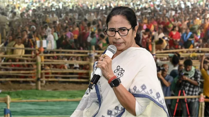 पश्चिम बंगाल की मुख्यमंत्री ममता बनर्जी ने दावा किया कि संदेशखाली प्रकरण के पीछे भाजपा का हाथ था।