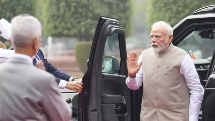 Pahalgam Terror Attack: पीएम मोदी ने PMO में एनएसए अजीत डोभाल से मुलाकात की।(फोटो सोर्स: पीटीआई)