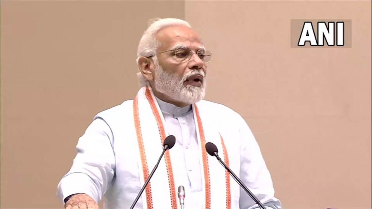 World Environment Day: 'मिट्टी बचाओ आंदोलन' कार्यक्रम में पीएम मोदी (फोटो:एएनआइ)