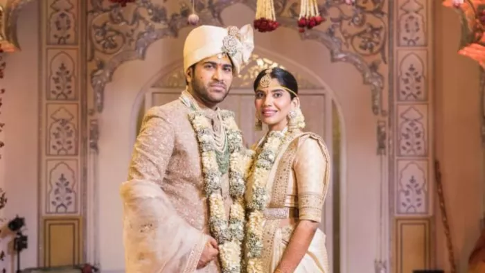 Sharwanand Rakshitha Wedding Photo Credit Social Media
