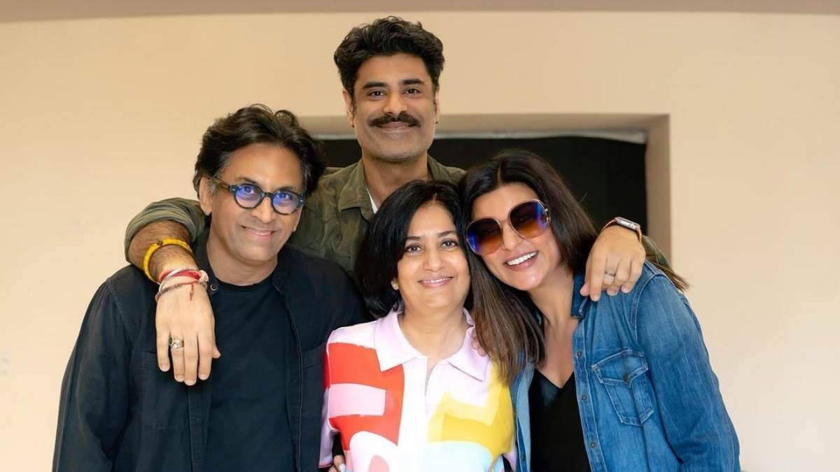 sushmita sen aarya 3 is over the actress was seen dancing at the wrap up party