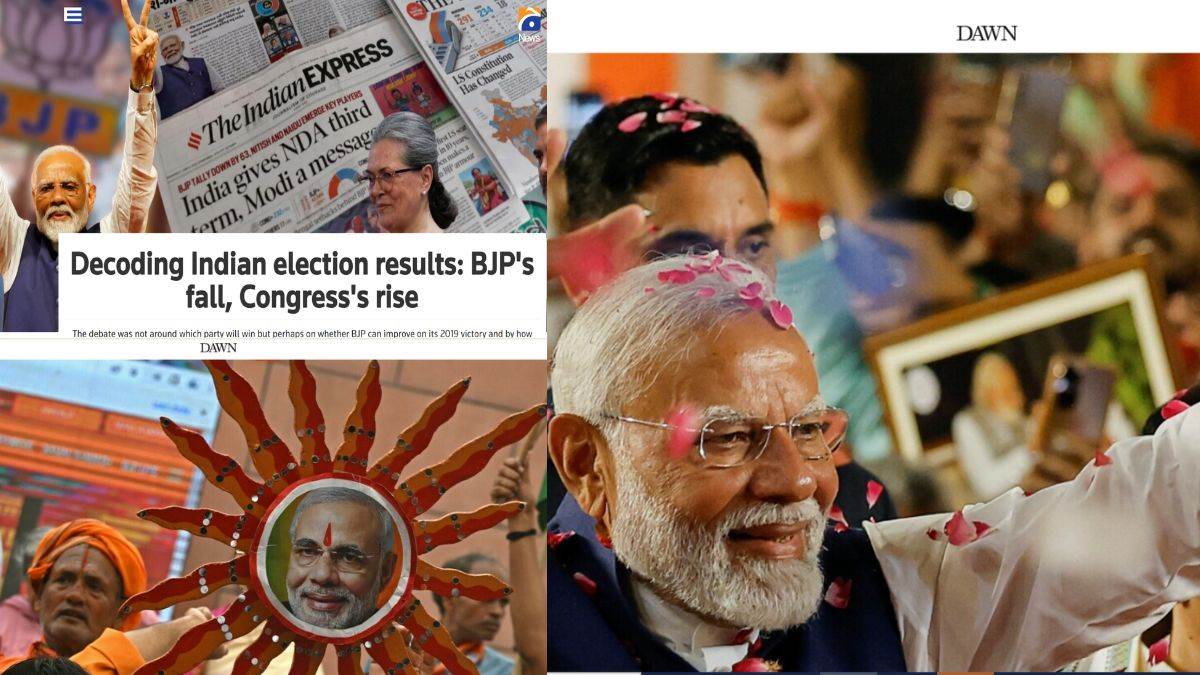 after lok sabha election result pakistani media made fun of the exit poll result2024