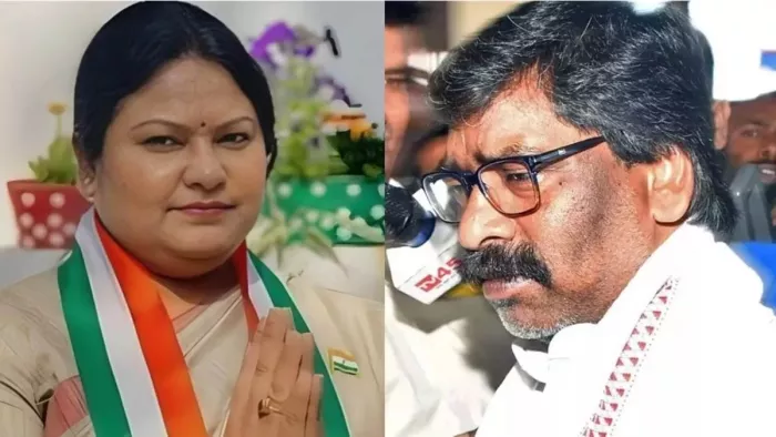 हेमंत सोरेन और उनकी भाभी सीता सोरेन (जागरण फोटो)
