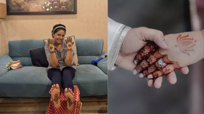 हिना खान की मेहंदी फोटोज हुईं वायरल (फोटो-इंस्टाग्राम)