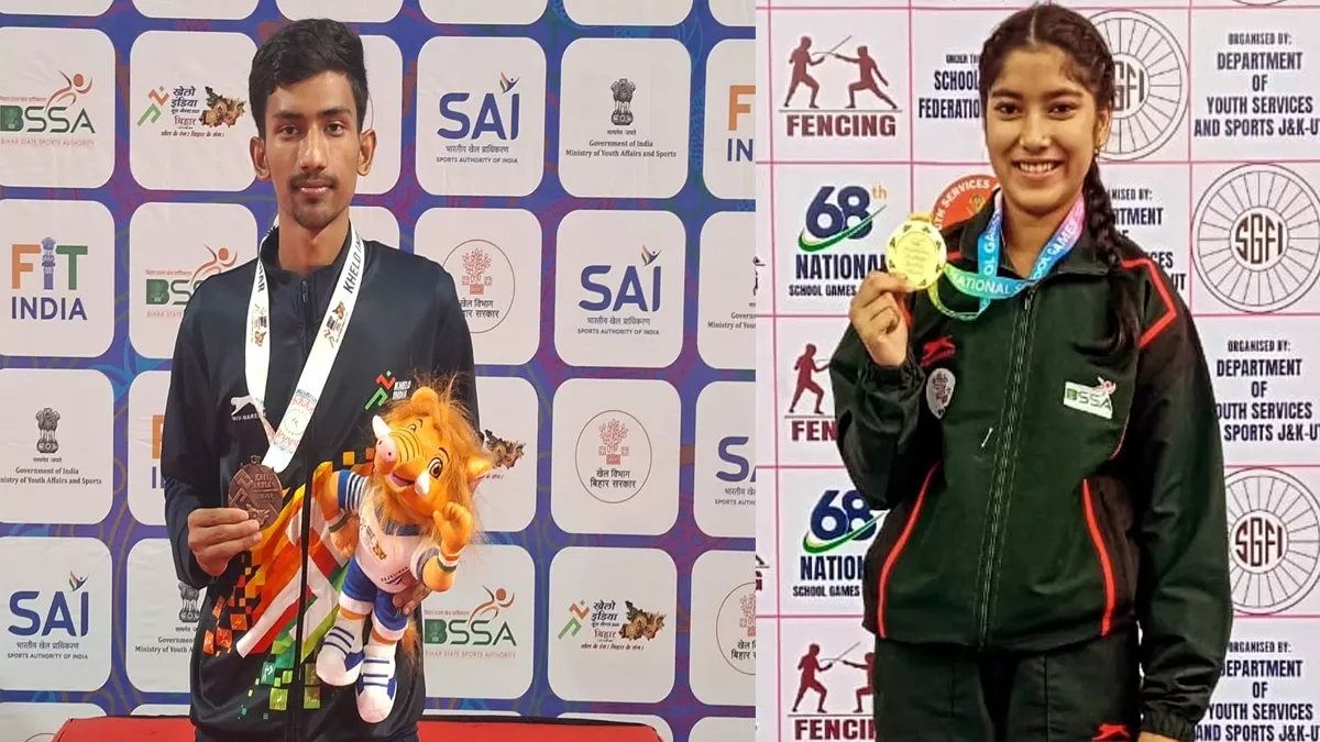 बिहार के दो खिलाड़ी बने 'खेलो इंडिया एथलीट' तलवारबाजी में केशर और रवि ने किया कमाल