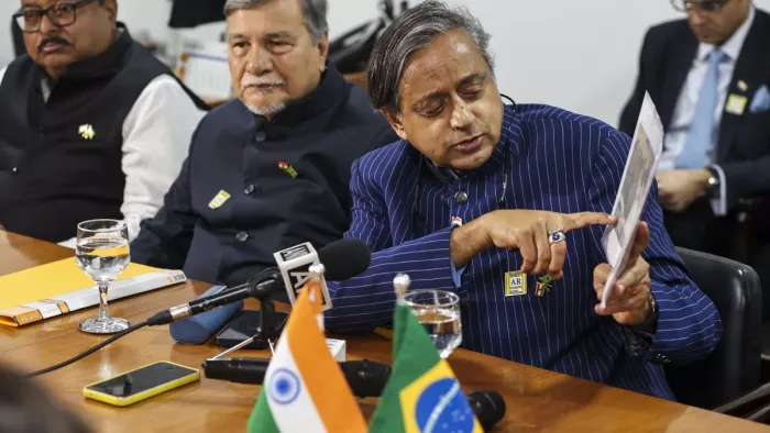 अमेरिका पहुंचा शशि थरूर के नेतृत्व वाला डेलिगेशन (फोटो सोर्स- पीटीआई)