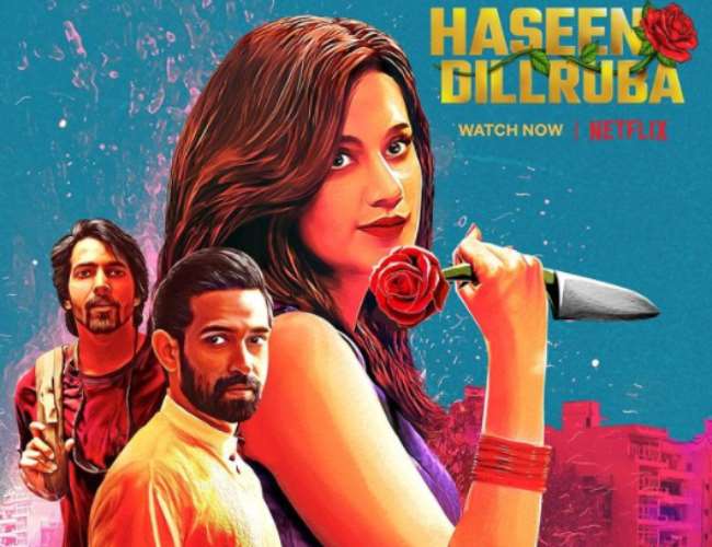 Netflix film Haseen Dillruba poster. Photo- Instagram