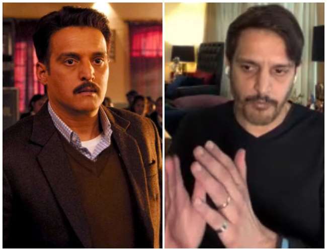 Jimmy Sheirgill in Collar Bomb and During Interview. Photo- Instagram