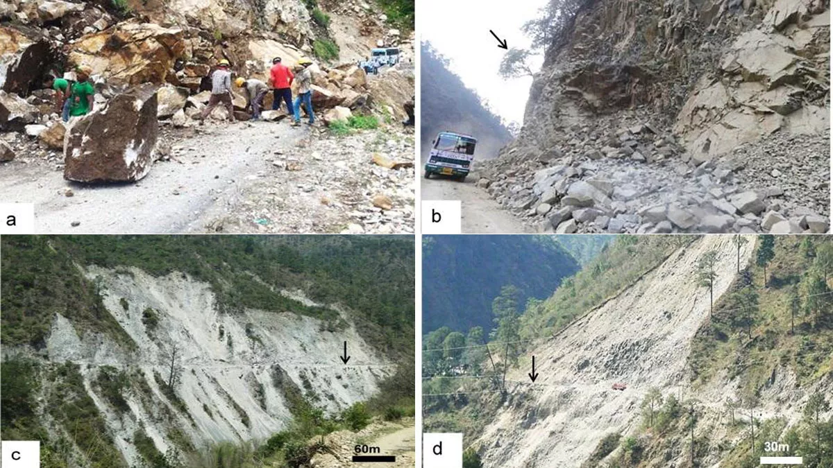 खिसक सकती हैं हिमालय की चट्टानें, टिहरी-धरासू-उत्तरकाशी राजमार्ग के कई हिस्सों में लैंड स्लाइड का खतरा
