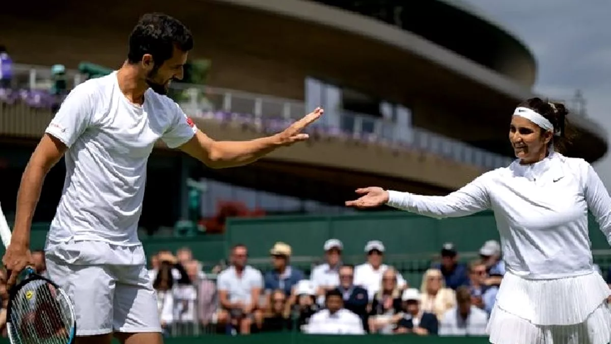 Wimbledon 2022: सानिया पहली बार विंबलडन मिक्सड डबल्स सेमीफाइनल में, जोड़ीदार पाविक के साथ बनाई जगह