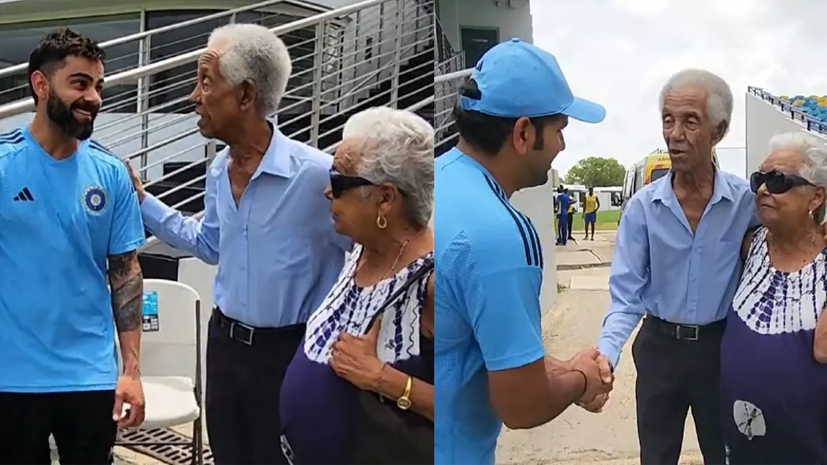 WI vs IND: टीम इंडिया के खिलाड़ियों ने Sir Garfield Sobers से की खास मुलाकात, काफी देर तक बात करते दिखे कोहली