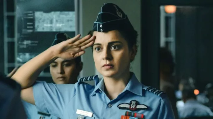 Still Image of Kangana Ranaut from Tejas