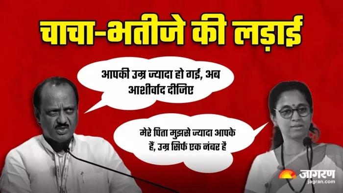 एनसीपी के दोनों गुटों के बीच बुधवार को खूब हुई जुबानी जंग।(फोटो सोर्स: जागरण)