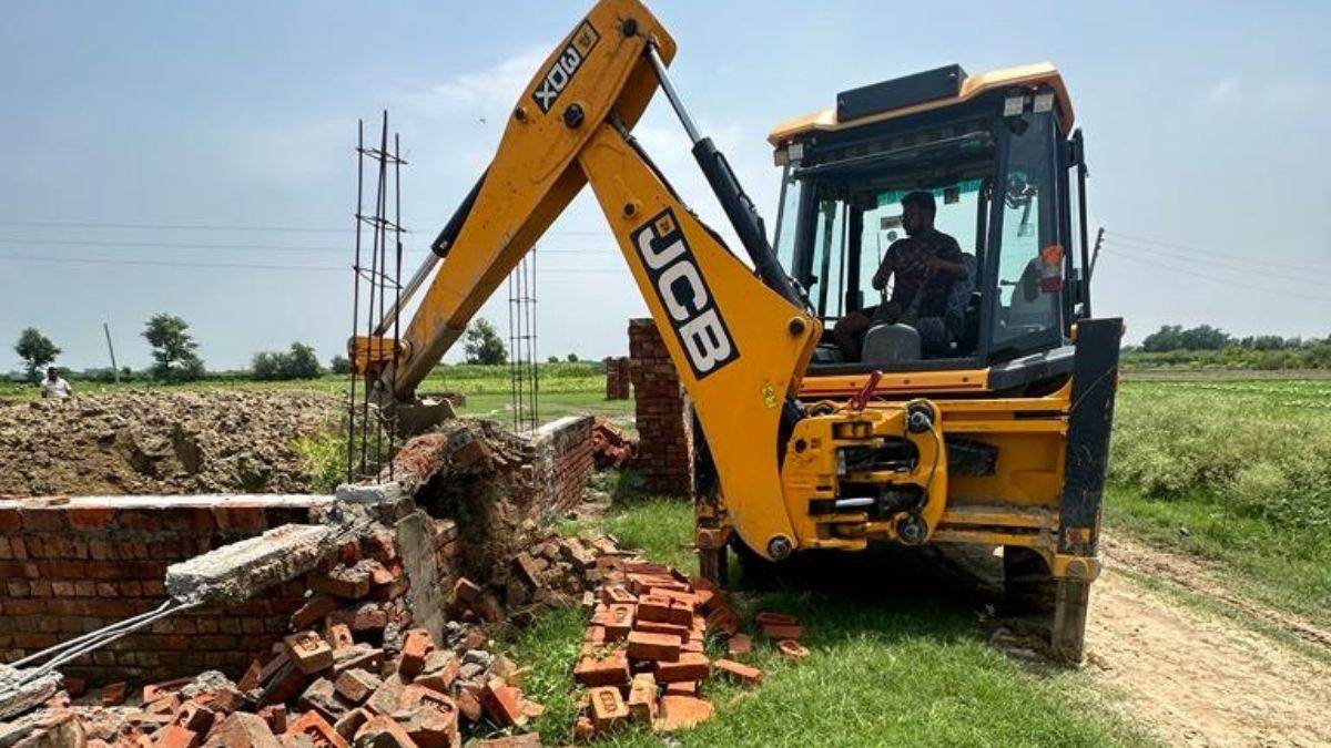 ncr sonipat news illegal colonies demolished in gannaur