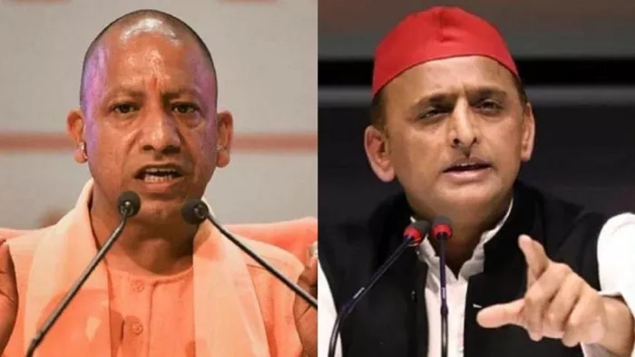 उत्तर प्रदेश के मुख्यमंत्री योगी आदित्यनाथ व समाजवादी पार्टी के राष्ट्रीय अध्यक्ष अखिलेश यादव
