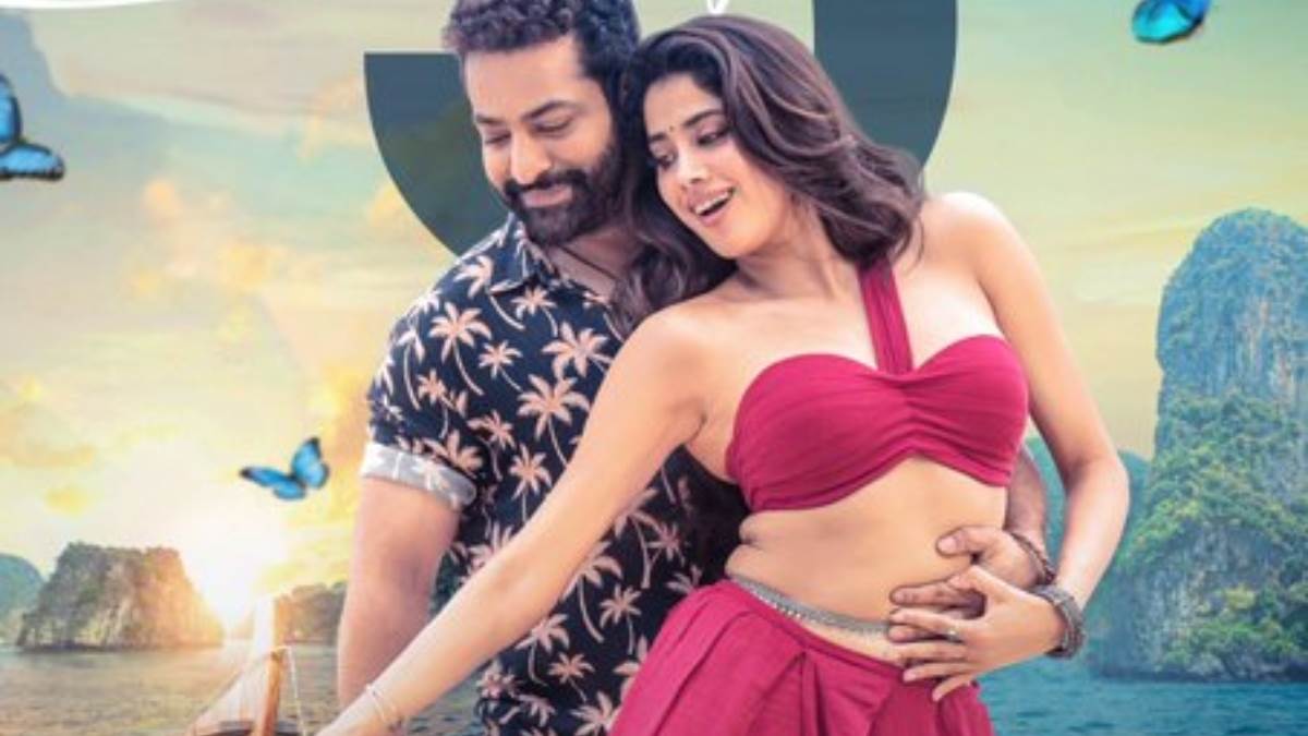 Devara का दूसरा गाना 'धीरे धीरे' हुआ रिलीज, जाह्नवी कपूर और Jr NTR का दिखा रोमांटिक अंदाज - Janhvi Kapoor and Jr NTR Film Devara Part 1 second song Dheere Dheere released