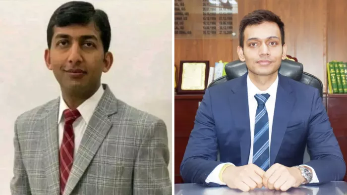 कश्मीर के डिवीजनल कमिश्नर बने अंशुल गर्ग (दांये) जम्मू के डिप्टी कमिश्नर नियुक्त राकेश मन्हास (बांये)।