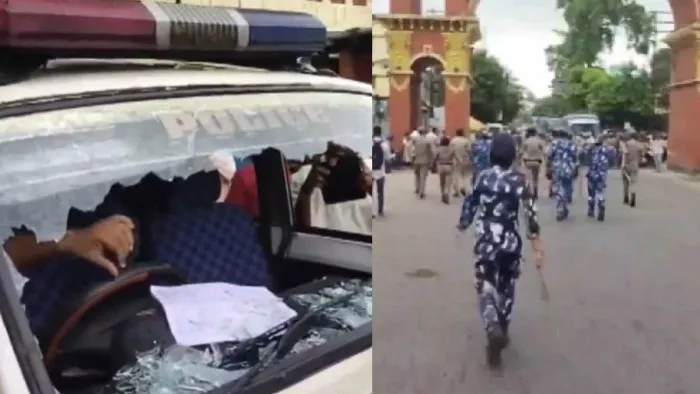 पश्चिम बंगाल में बीजेपी नेता सुवेंदु अधिकारी पर हमला। फाइल फोटो