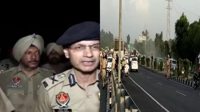 खूनी टकराव के बाद डीजीपी गौरव यादव डेरा ब्यास पहुंचे। (जागरण)