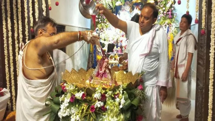 श्री राधा माधव मंदिर प्रताप बाग में महोत्सव का आयोजन। (जागरण)