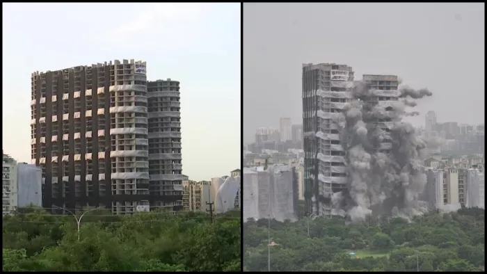 सुपरटेक ट्विन टावर के डिमोलिशन पर रिसर्च करेगी CBRI।