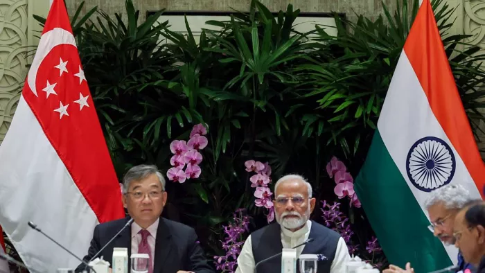 भारत सिंगापुर के बीच चार अहम समझौतों पर हस्ताक्षर हुए। (File Photo)