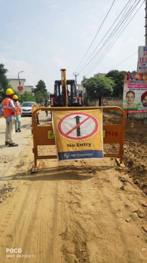 excavation of roads for surface water project ruined the work of 100 crores