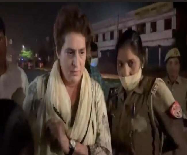 प्रियंका गांधी वाड्रा को कल सीतापुर से लिया गया था हिरासत में