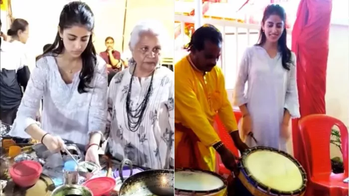 Navya Naveli Nanda Bijoya Dashami: नव्या नवेली नंदा ने के वीडियो शेयर किया है।