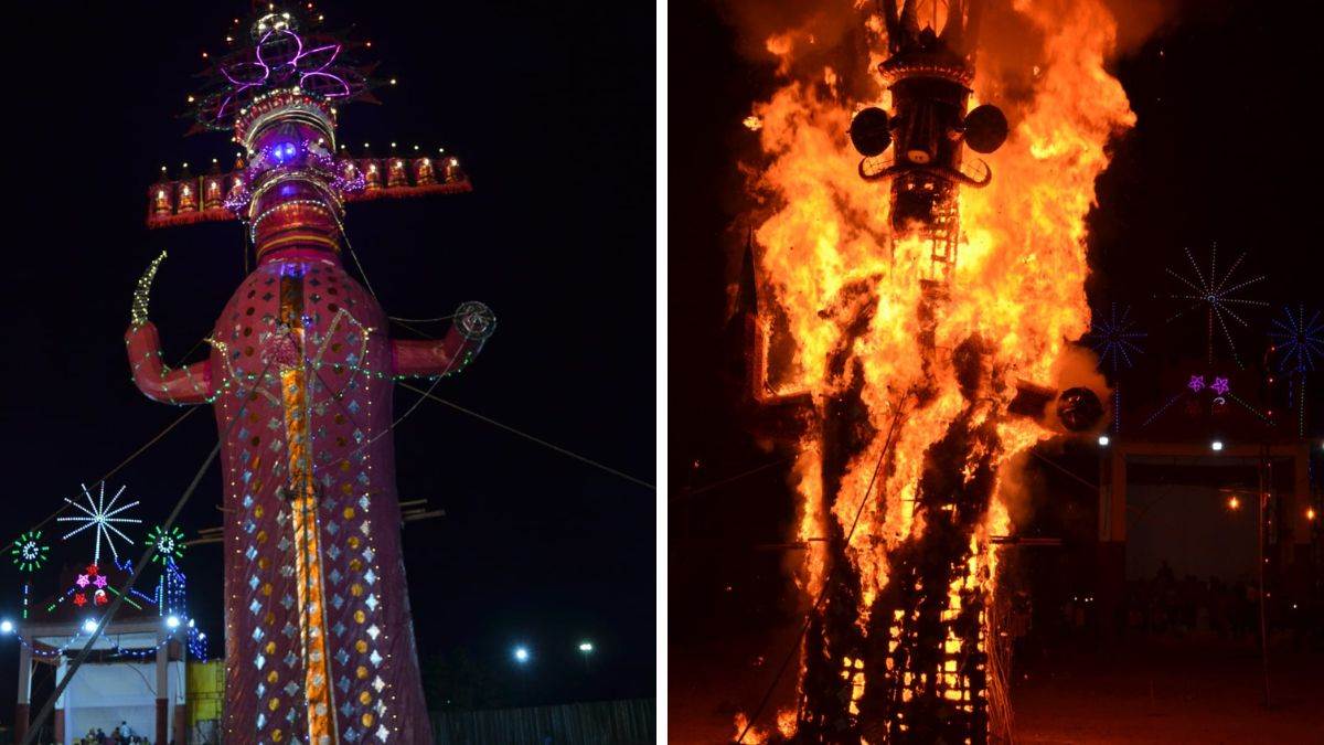 Dussehra: बाण लगते ही नाभि से बही अमृत धारा, मुख से निकला श्रीराम, रावण ...