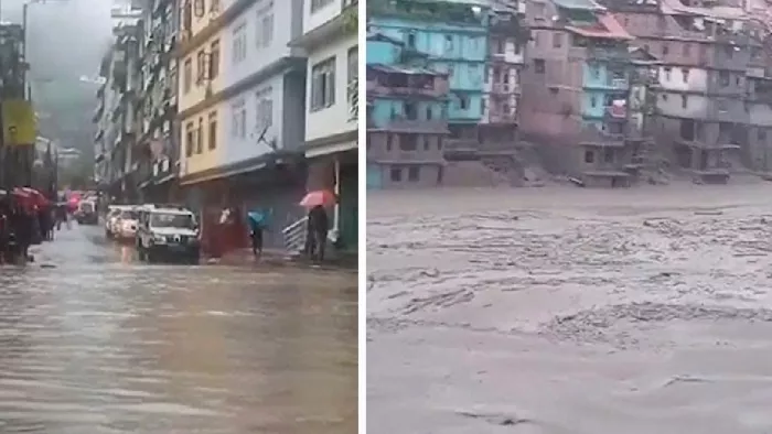 Flood in Sikkim: सिक्किम में जारी है तबाही का तांडव, जवानों समेत 81 लापता; 10 की हुई मौत
