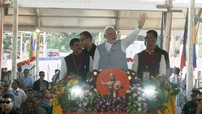 प्रधानमंत्री नरेन्द्र मोदी ने जबलपुर में जनसभा को किया संबोधित