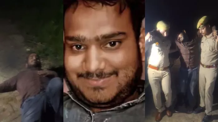 पुलिस ने चंदन के पैर में गोली मारी है। जागरण