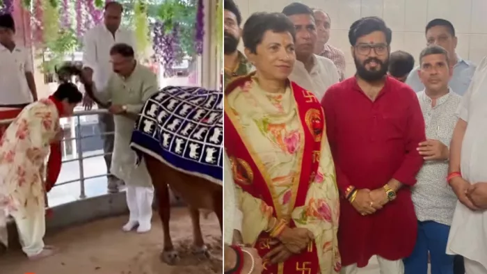 कुमारी सैलजा ने राजस्थान के सालासर में किए बालाजी के दर्शन